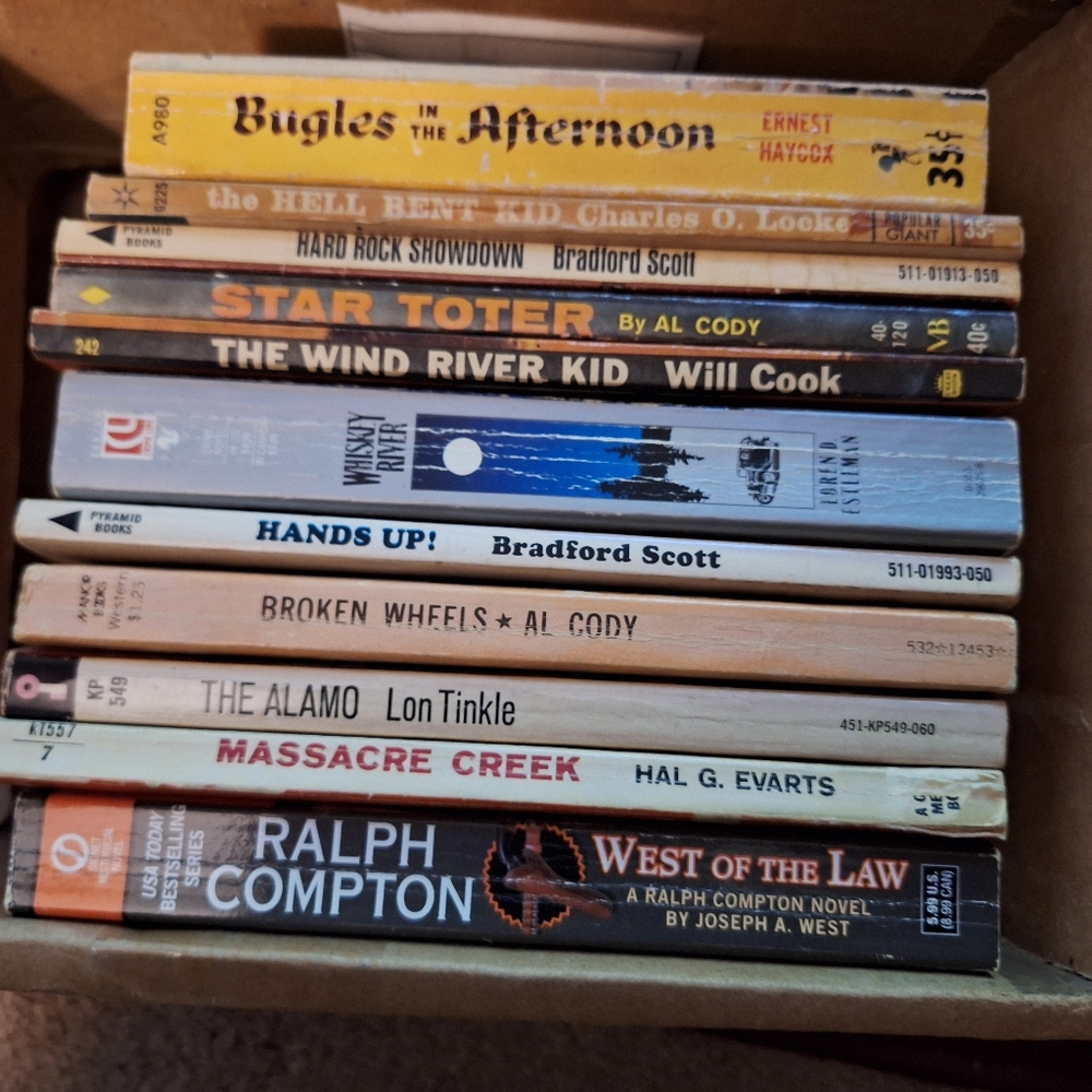 Vintage Paperback Western Books-     Bundle #3 - 10 Books